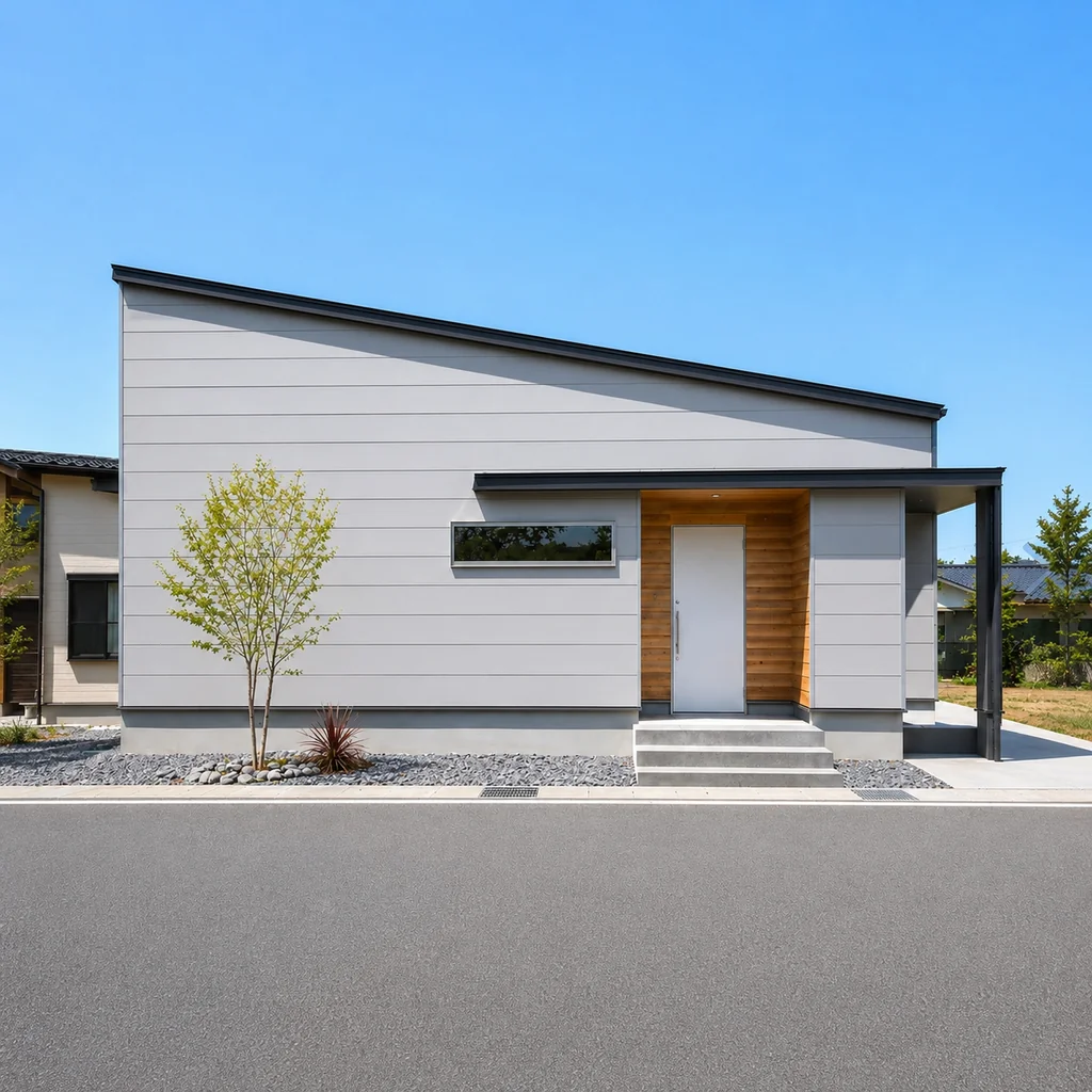 NEST ── 家族が集まる平屋の外観|秀光ビルド徳島店