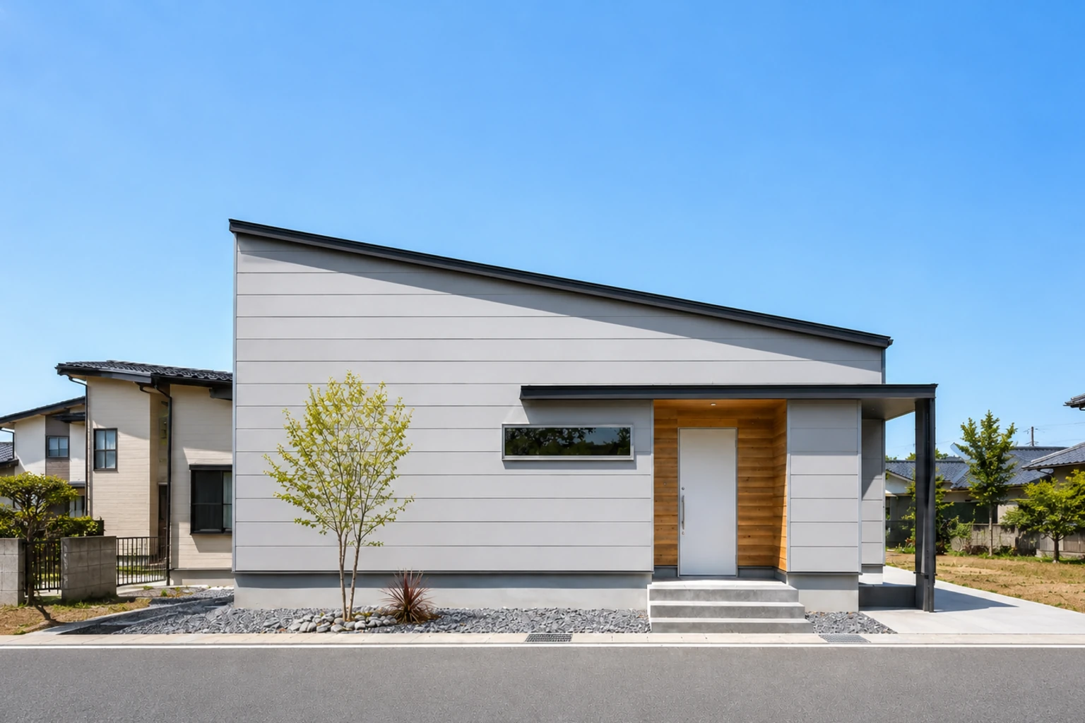 NEST 外観 ── 家族が集まる平屋|秀光ビルド徳島店