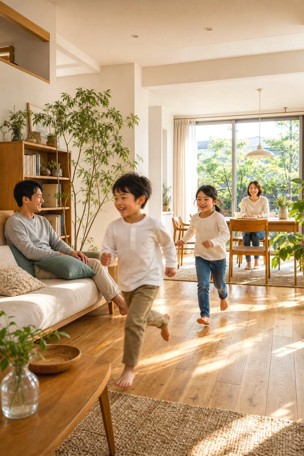 VEIL LDK ── 昼光の中で子どもがのびのび過ごす｜秀光ビルド徳島店